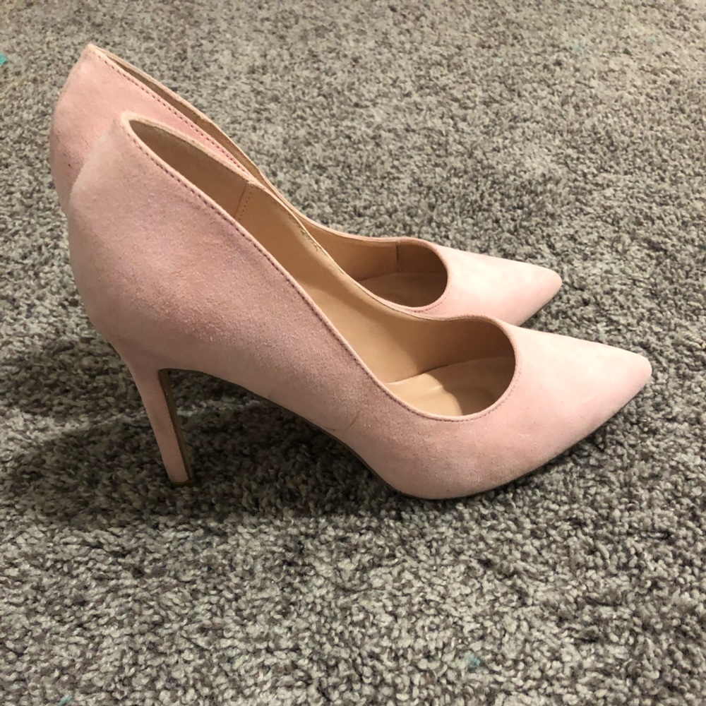 Pink Swede heels